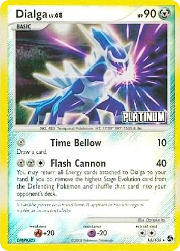 0016 Dialga - 16/106 [Platinum] Promo Burger King Promos
