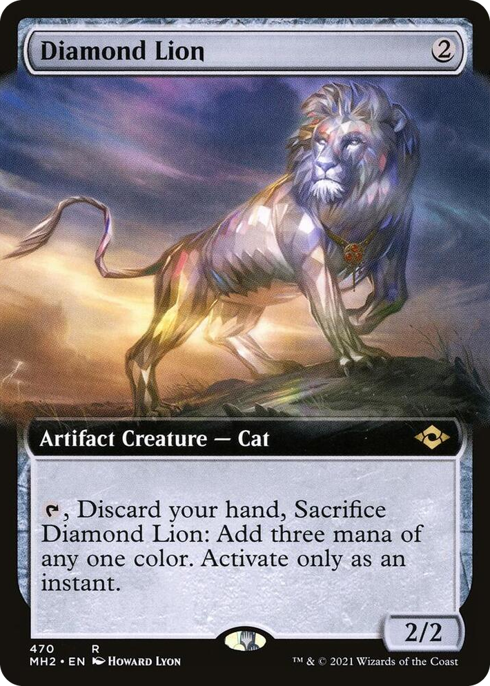0470 Diamond Lion (Extended Art) R Modern Horizons 2