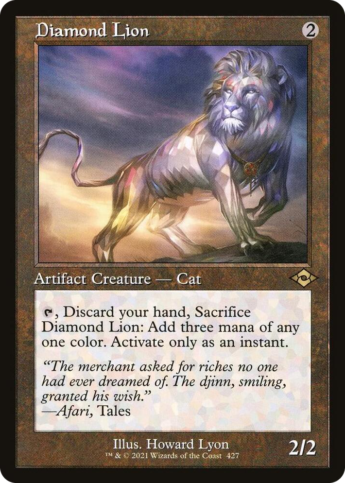 0427 Diamond Lion (Retro Frame) R Modern Horizons 2