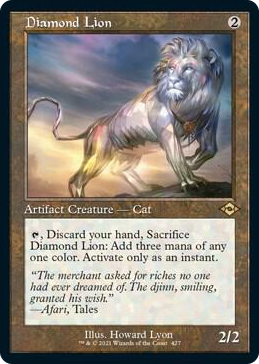 0427 Diamond Lion (Retro Frame) (Foil Etched) R Modern Horizons 2