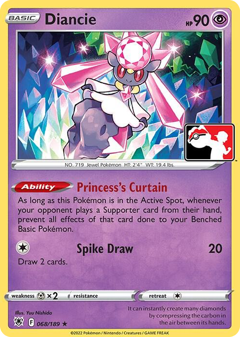 0068 Diancie Rare Prize Pack Series Cards