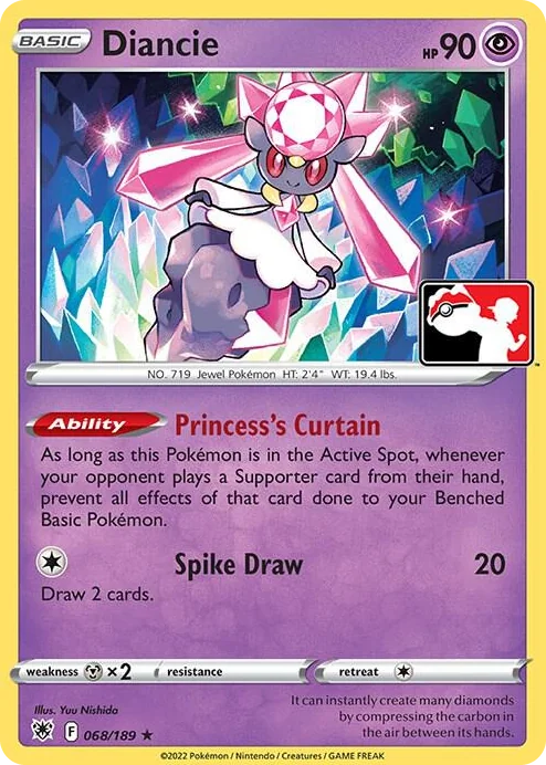 0068 Diancie Rare Prize Pack Series Cards