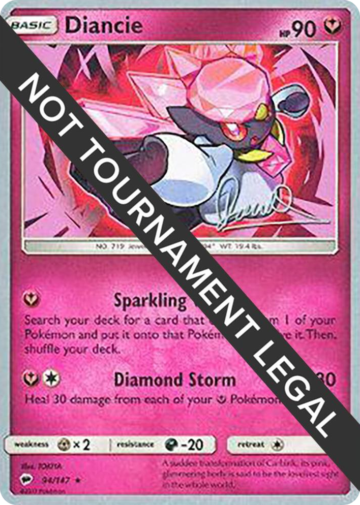 0094 Diancie - 2017 (Diego Cassiraga) Rare World Championship Decks