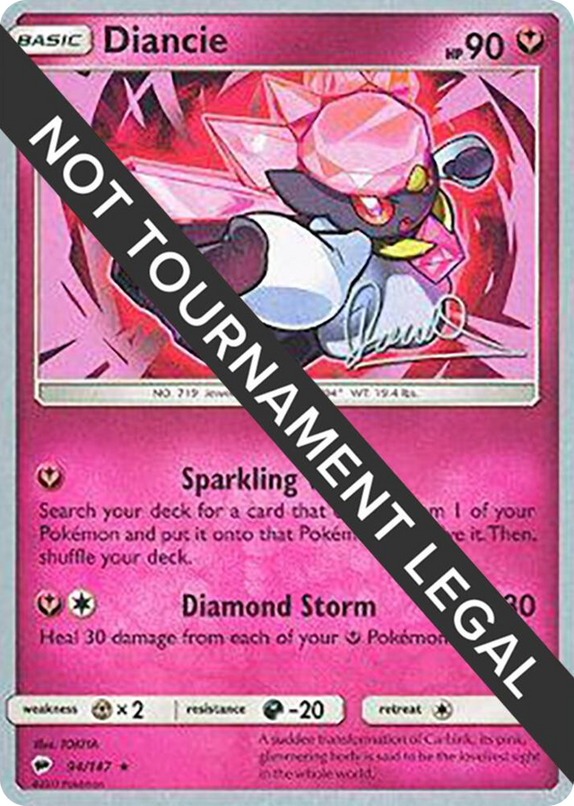 0094 Diancie - 2017 (Diego Cassiraga) Rare World Championship Decks