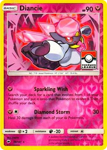 0094 Diancie - 94/147 (Pokemon League) Promo League & Championship Cards