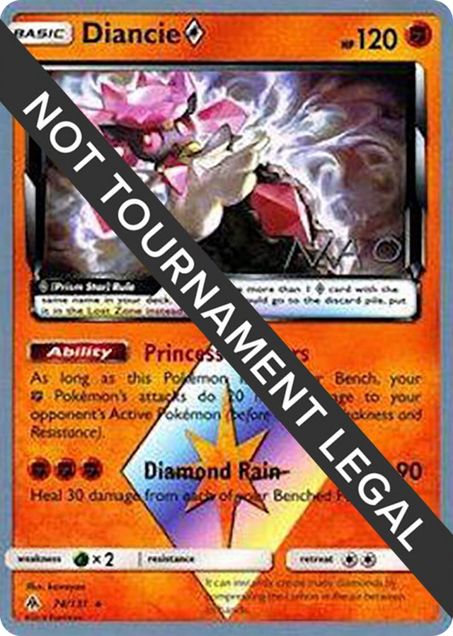 0074 Diancie Prism Star - 2018 (Naohito Inoue) Prism Rare World Championship Decks