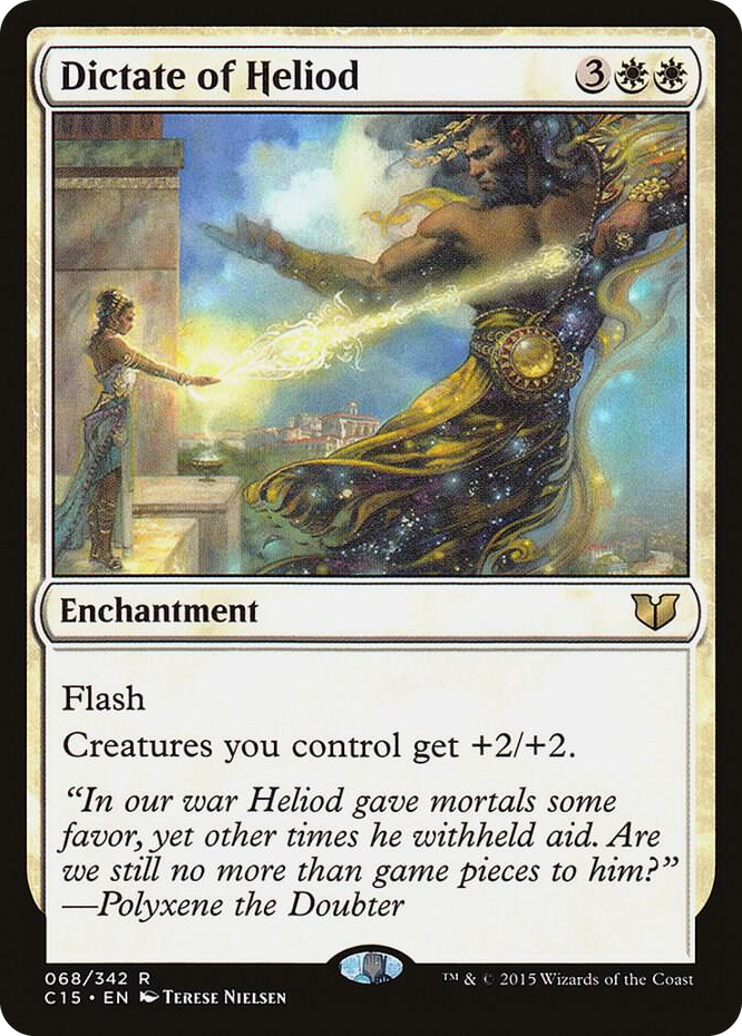 Dictate of Heliod #68 R - Commander 2015 Pokemon card