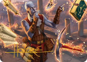 0002 Dig Site Inventory Art Card (Gold-Stamped Signature) S Art Series: Secrets of Strixhaven