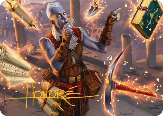 0002 Dig Site Inventory Art Card (Gold-Stamped Signature) S Art Series: Secrets of Strixhaven