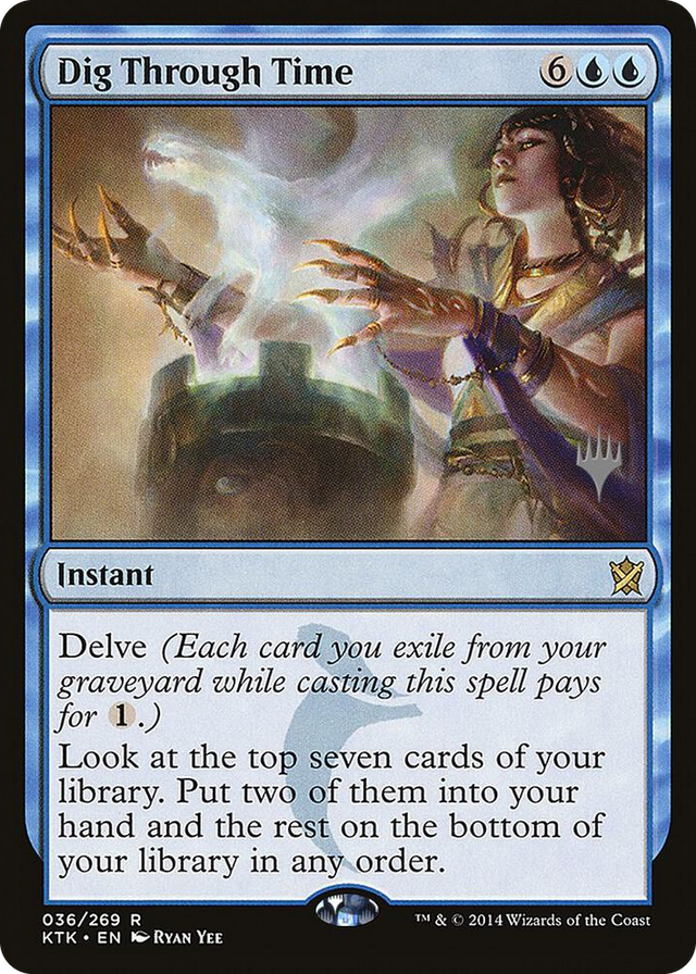 0036 Dig Through Time R Promo Pack: Zendikar Rising