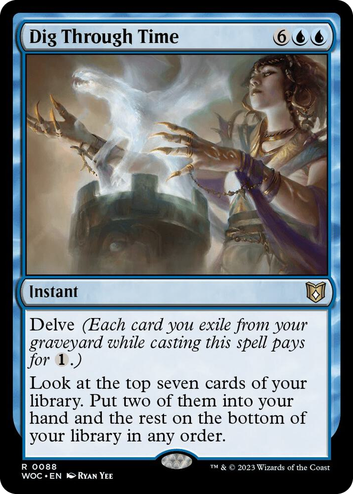 0088 Dig Through Time R Commander: Wilds of Eldraine