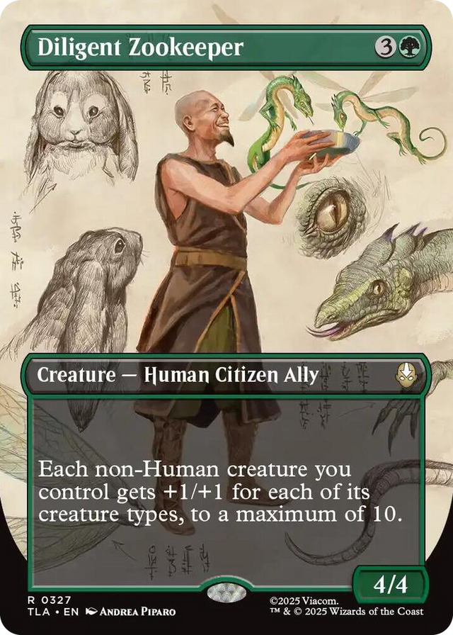 0327 Diligent Zookeeper (Borderless) R The Last Airbender