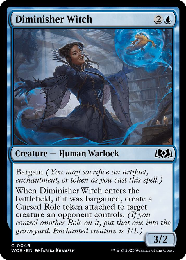 0046 Diminisher Witch C Wilds of Eldraine