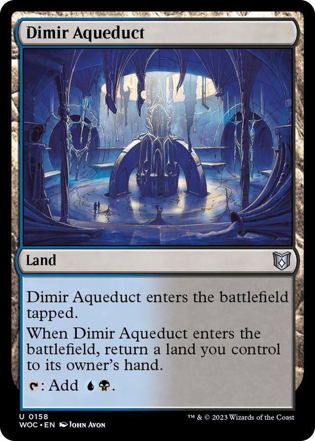0158 Dimir Aqueduct U Commander: Wilds of Eldraine