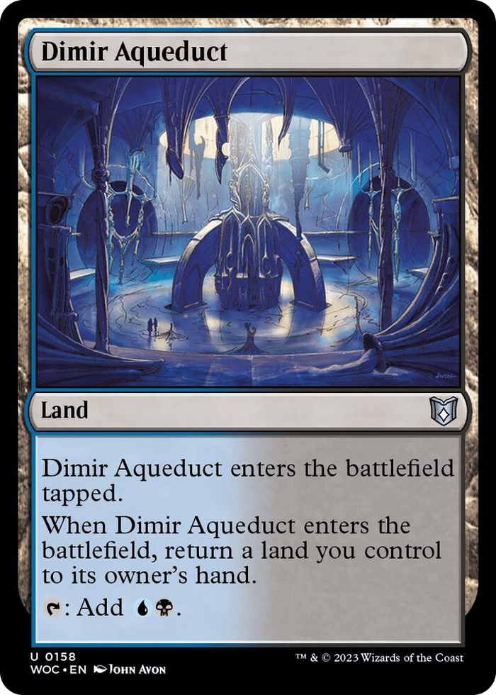 Dimir Aqueduct #158 U - Commander: Wilds of Eldraine Pokemon card
