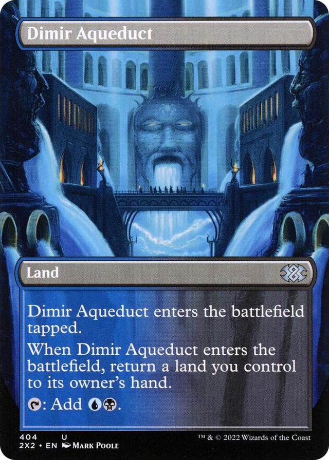 0404 Dimir Aqueduct (Borderless) U Double Masters 2022