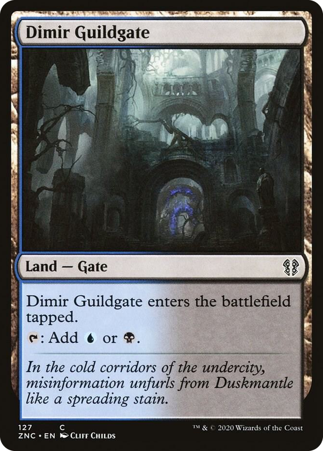 0127 Dimir Guildgate C Commander: Zendikar Rising