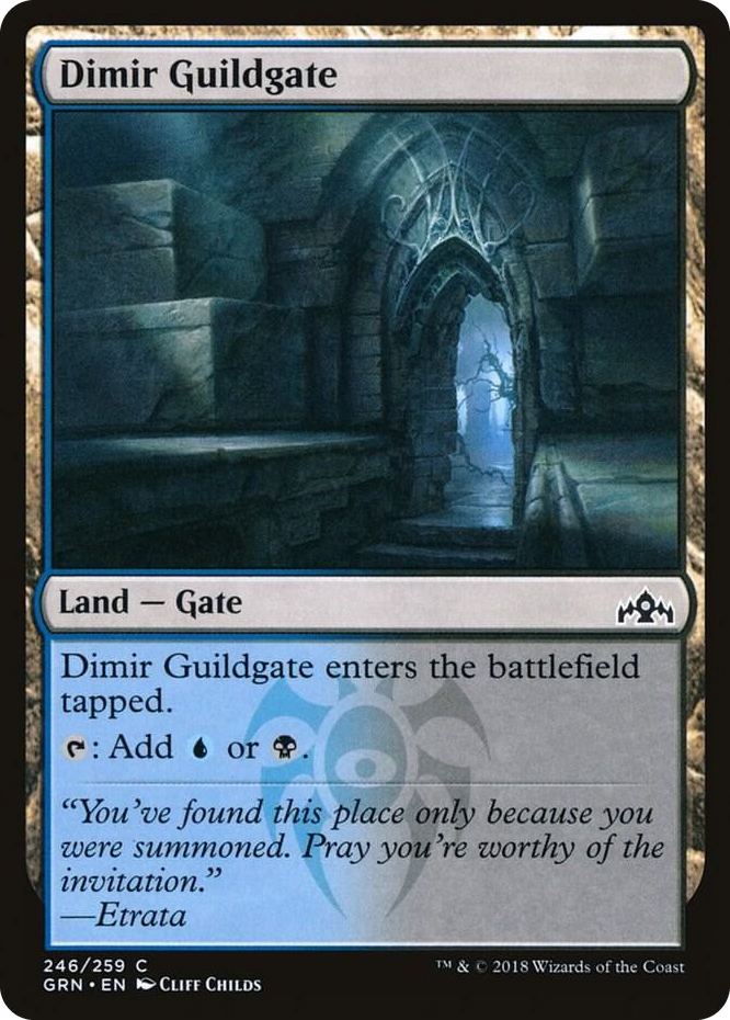 0246 Dimir Guildgate (246) C Guilds of Ravnica