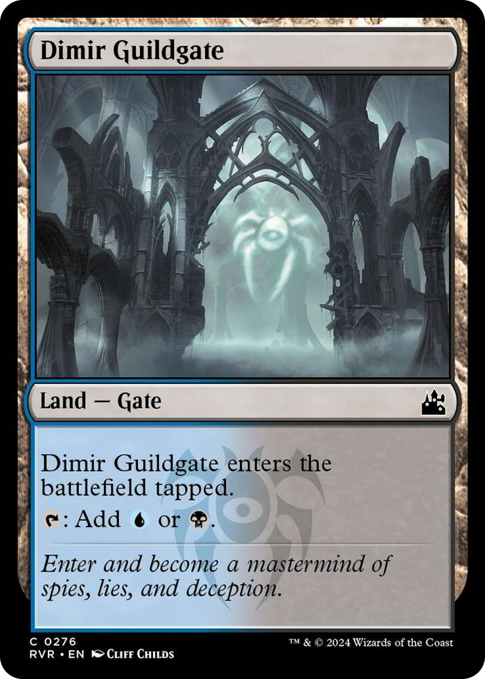 Dimir Guildgate #276 C - Ravnica Remastered Pokemon card