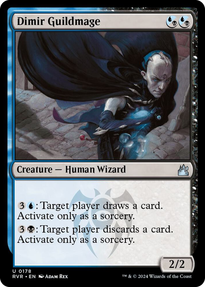 Dimir Guildmage #178 U - Ravnica Remastered Pokemon card