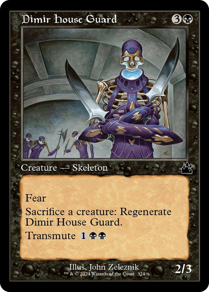 Dimir House Guard (Retro Frame) #324 C - Ravnica Remastered Pokemon card