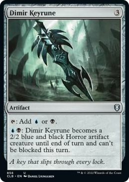 0856 Dimir Keyrune U Commander Legends: Battle for Baldur's Gate