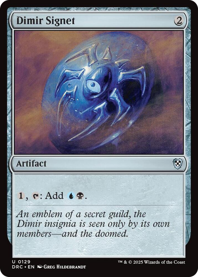 0129 Dimir Signet U Commander: Aetherdrift