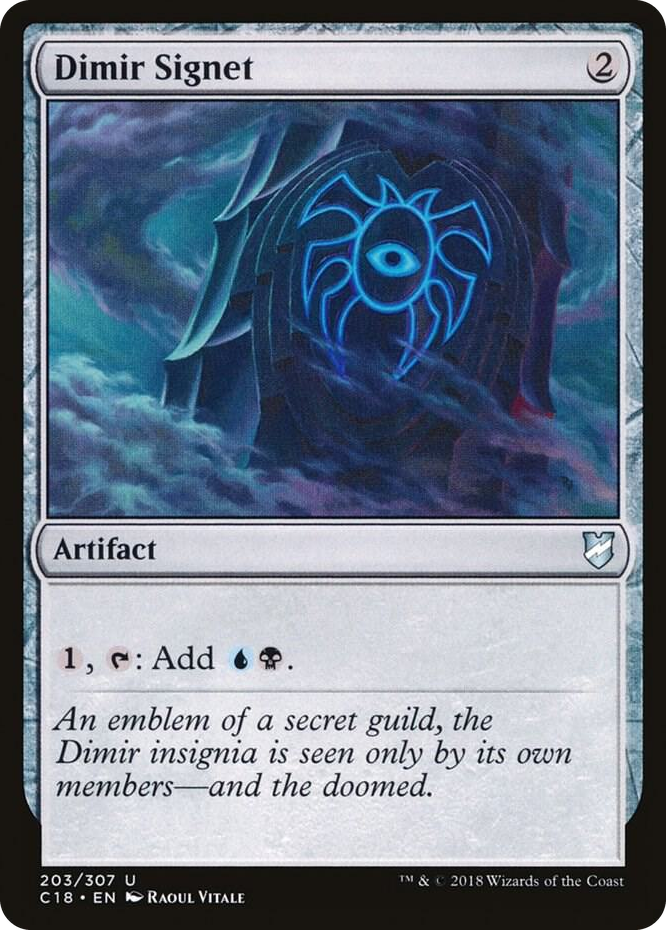 0203 Dimir Signet U Commander 2018