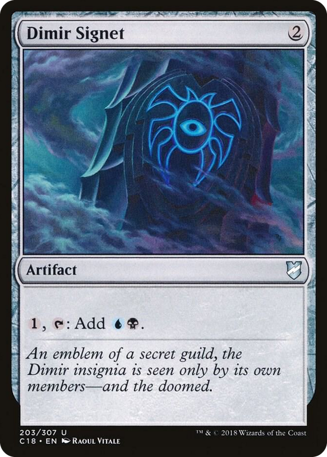 0203 Dimir Signet U Commander 2018