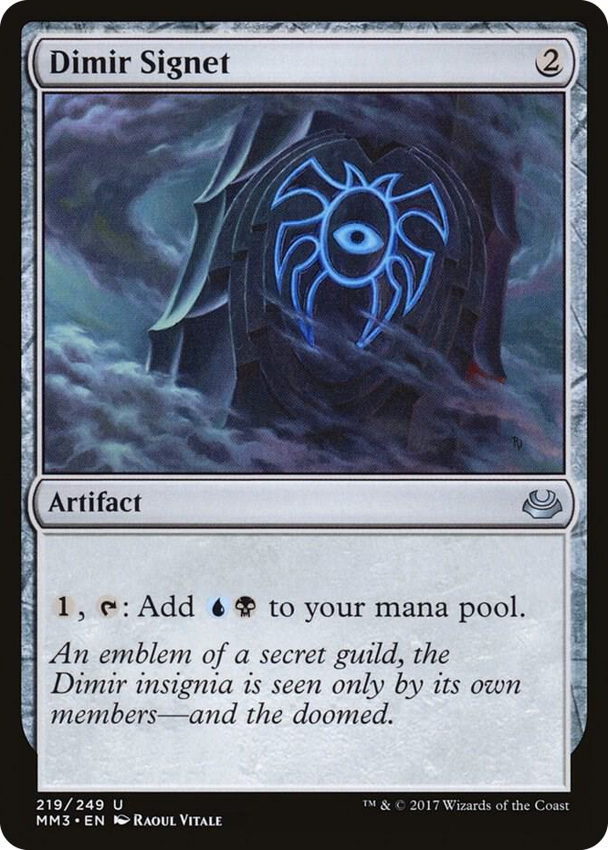 Dimir Signet #219 U - Modern Masters 2017 Pokemon card
