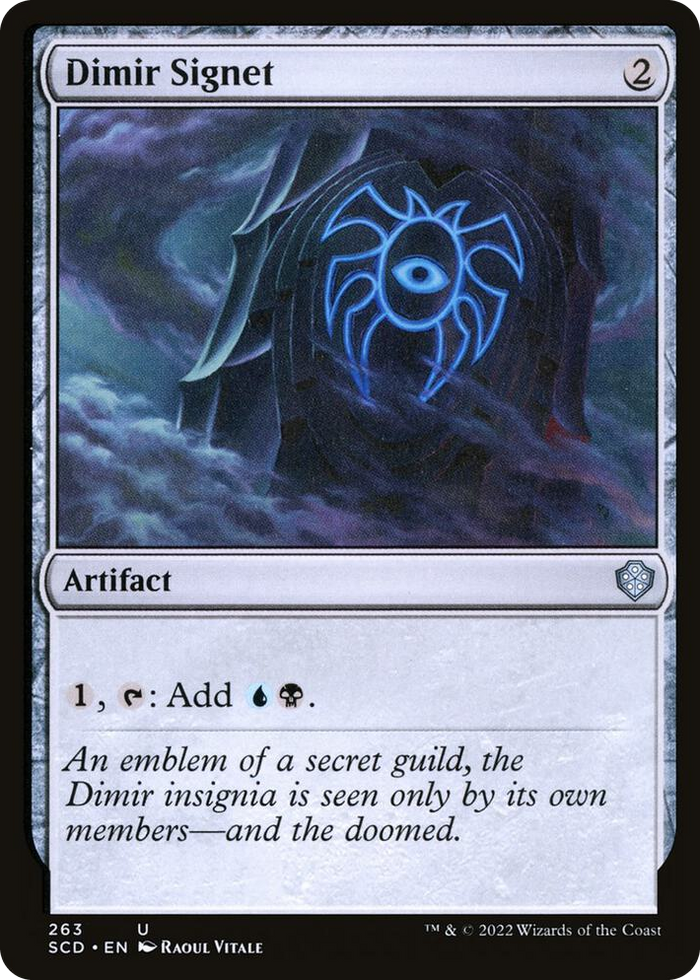 Dimir Signet #263 C - Starter Commander Decks Pokemon card