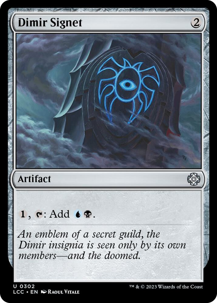 Dimir Signet #302 C - Commander: The Lost Caverns of Ixalan Pokemon card