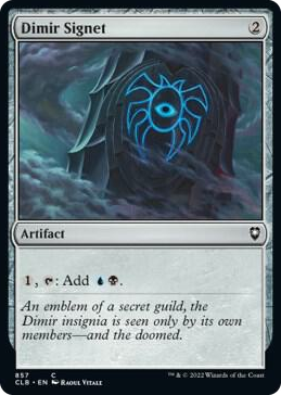 0857 Dimir Signet C Commander Legends: Battle for Baldur's Gate