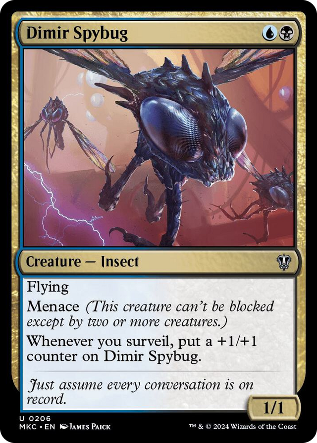 0206 Dimir Spybug U Commander: Murders at Karlov Manor