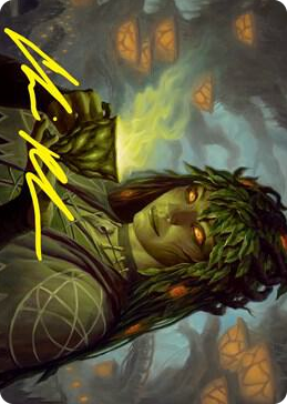 0023 Dina, Soul Steeper Art Card (Gold-Stamped Signature) S Art Series: Strixhaven