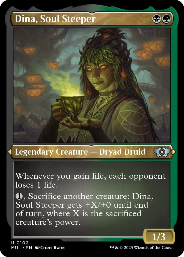0102 Dina, Soul Steeper (Foil Etched) U March of the Machine: Multiverse Legends