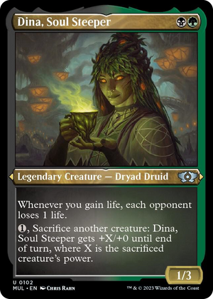 0102 Dina, Soul Steeper (Foil Etched) U March of the Machine: Multiverse Legends