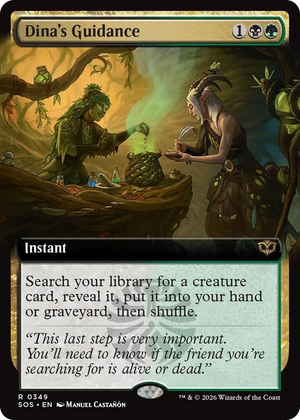0349 Dina's Guidance (Extended Art) R Secrets of Strixhaven