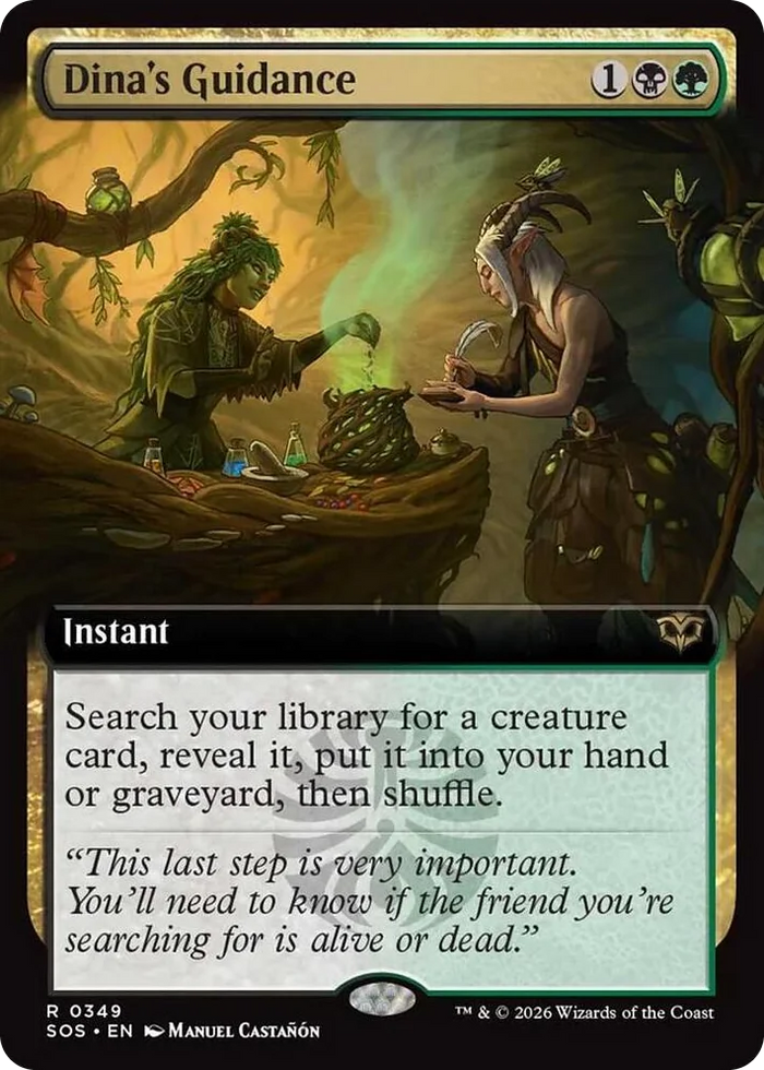 0349 Dina's Guidance (Extended Art) R Secrets of Strixhaven