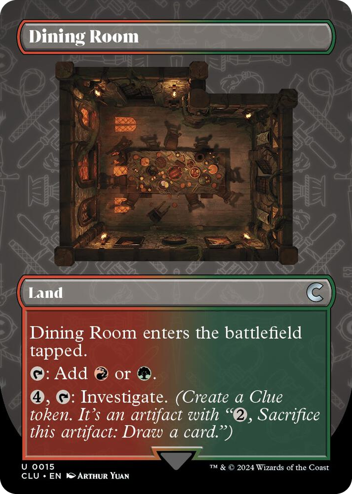 0015 Dining Room (Borderless) U Ravnica: Clue Edition