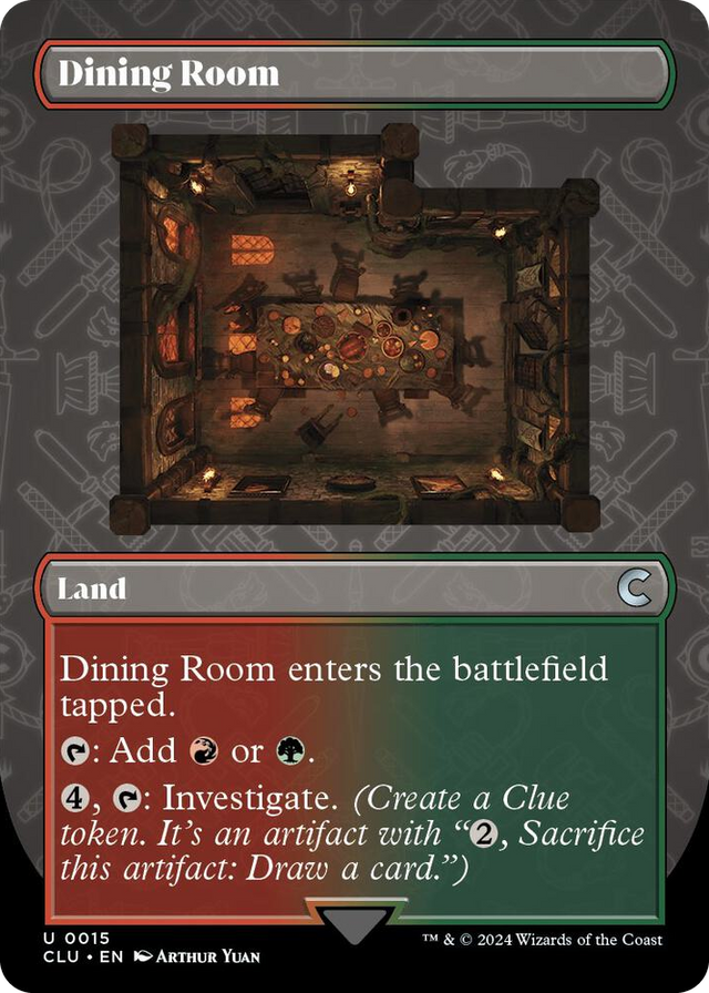 0015 Dining Room (Borderless) U Ravnica: Clue Edition