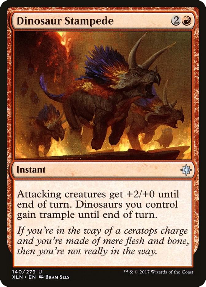 0140 Dinosaur Stampede U Ixalan