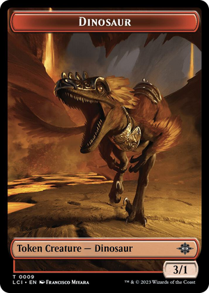 0009 Dinosaur Token (0009) T The Lost Caverns of Ixalan