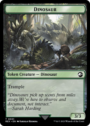 0001 Dinosaur Token T Universes Beyond: Jurassic World Collection