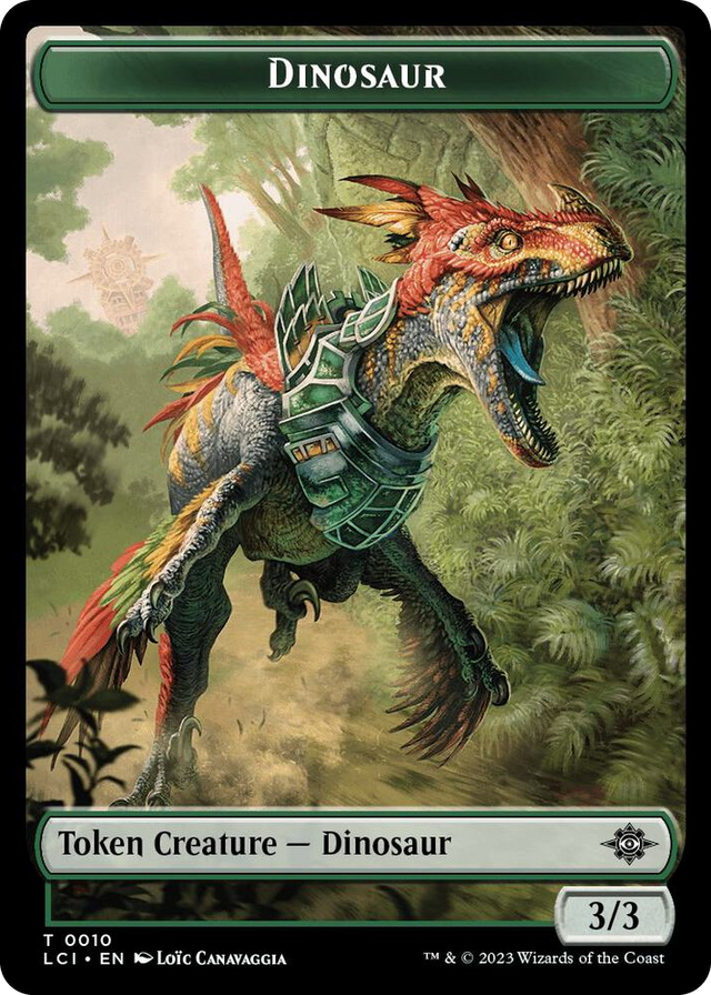 0010 Dinosaur Token (0010) T The Lost Caverns of Ixalan