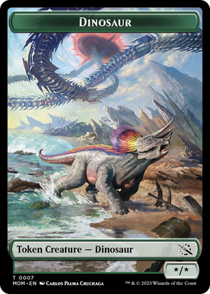 0007 Dinosaur Token T March of the Machine