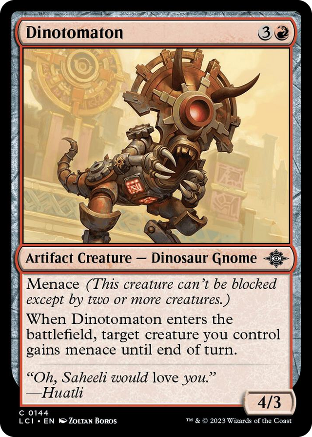 0144 Dinotomaton C The Lost Caverns of Ixalan
