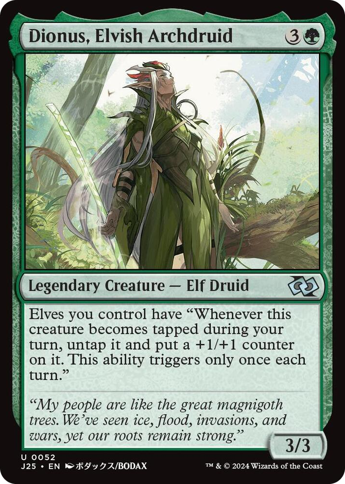 0052 Dionus, Elvish Archdruid (Anime) U Foundations Jumpstart