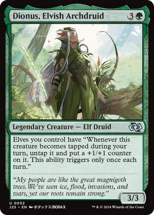 0052 Dionus, Elvish Archdruid (Anime) U Foundations Jumpstart