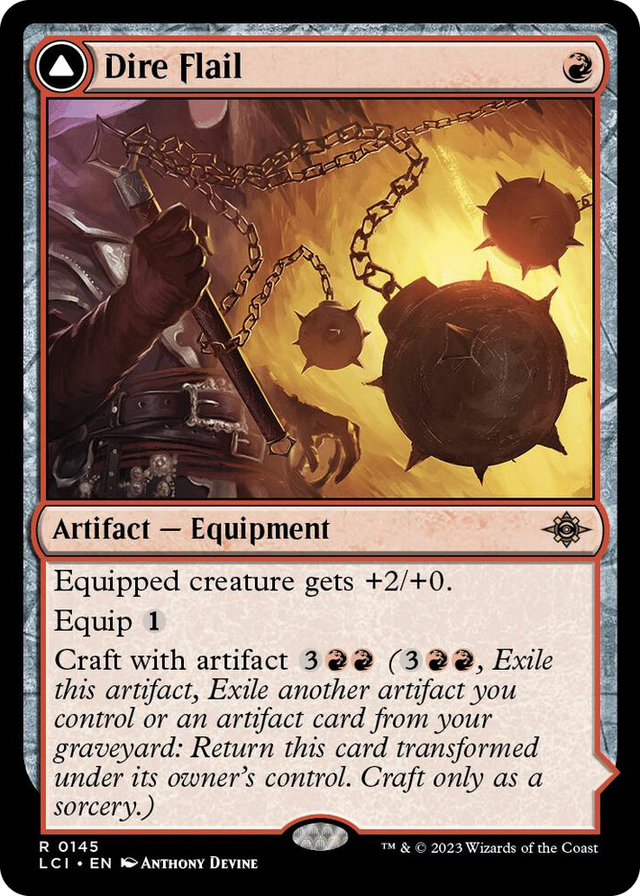 0145 Dire Flail R The Lost Caverns of Ixalan